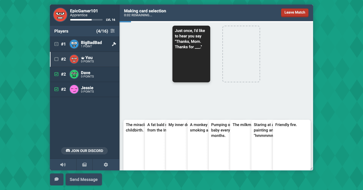 cards against humanity online multiplay pretend